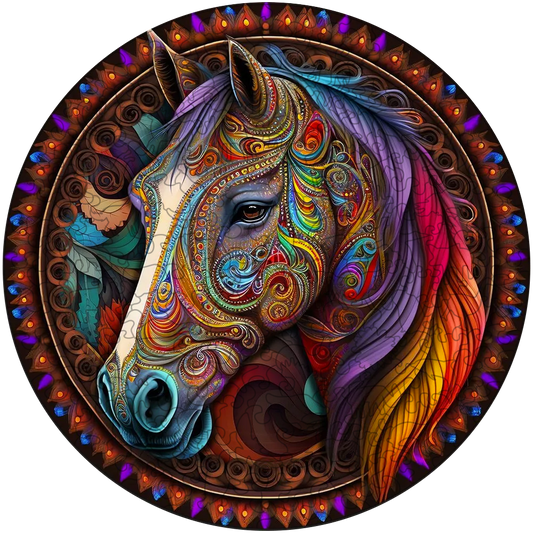 Mandala Horse puinen palapeli