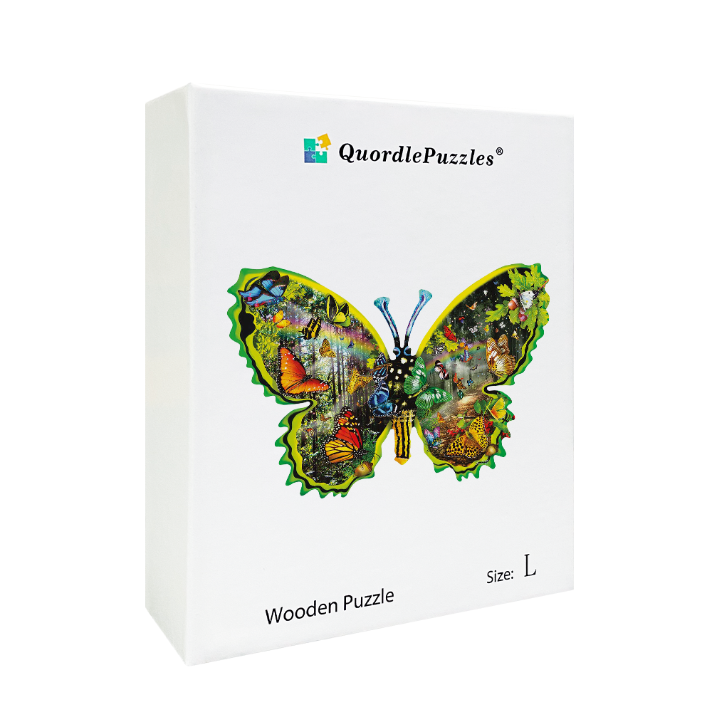 🔥 VIIMEINEN PÄIVÄ 91 % OFF-Butterfly Meadow puinen palapeli