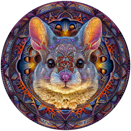 Mandala Hare puinen palapeli